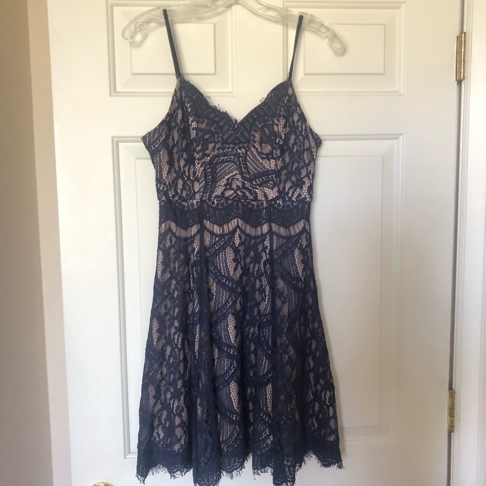Aqua blue lacy baby doll dress size S